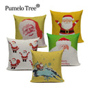 Axyaa Christmas Birthday Cushion Cover 45X45cm - Bedroom Sofa Decor Cojines