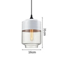 Nordic Modern LED Pendant Light Wood Color Glass Hanging Lamp Axyaa