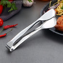 Axyaa Stainless Steel BBQ Food Tongs with Toothed Grip