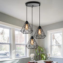 Axyaa Modern Black LED Pendant Chandelier for Kitchen and Living Room