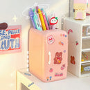 Axyaa Mini Fridge Pen Holder & Desk Organizer: Cute, Kawaii, Creative Storage Box