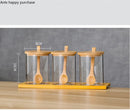Axya Spice Jar Set Glass Containers Nordic Kitchen Seasoning Storage Bottle