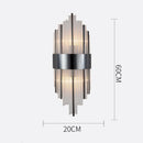 Axyaa Crystal Wall Lamp for TV Background, Living Room, Dining, Bedroom - Modern LED Lighting