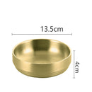 Axyaa Double Layer Stainless Steel Seasoning Bowl - Food Tableware