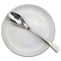 Axyaa Stainless Steel Silverware Set: 6Pcs Teaspoon Fork Spoon Dinnerware Steak Knife Fauxelope