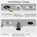 Adjustable LED Ceiling Downlight for GU10/MR16/MR11 Bulb, Axyaa Spot Lighting Fixture