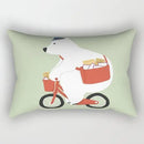 Axyaa Velvet Lumbar Pillow Cover for Sofa and Bedroom