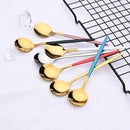 Axyaa Stainless Steel Teaspoon Set for Cake Fruit Dessert Coffee Snack