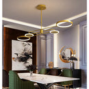 Axyaa Modern LED Dimmable Ceiling Chandeliers for Home Decor Lighting