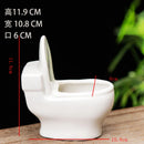 Axya Ceramic Toilet Shape Flower Pot for Home Decoration