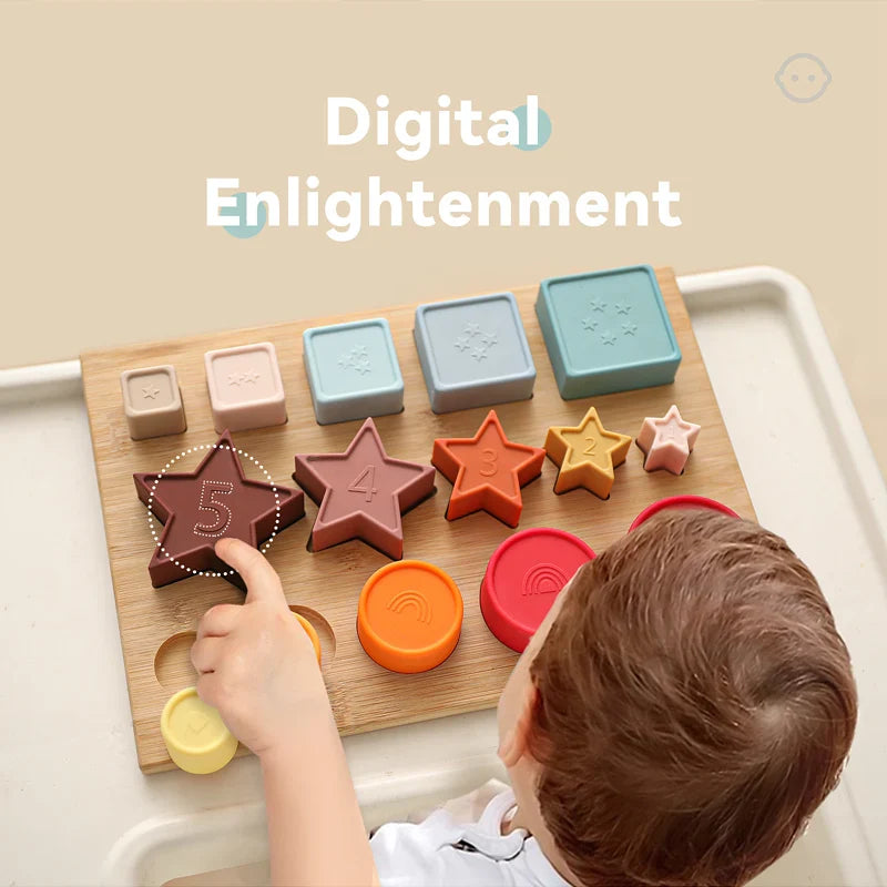 Axya Silicone Block Montessori Toy Set