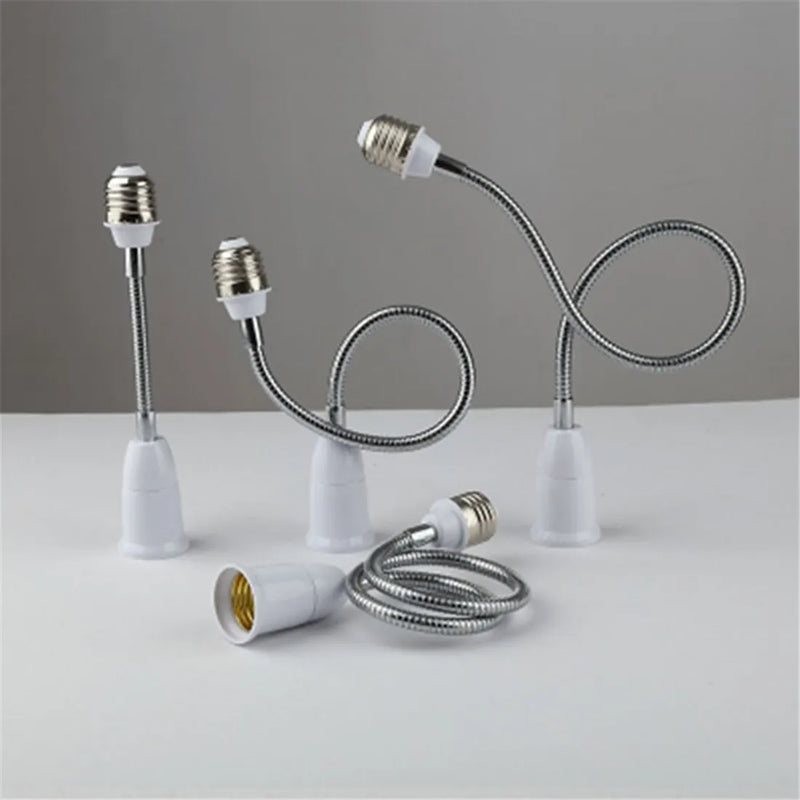 Axyaa Gooseneck E27 to E27 Base Extension Adapter - 2 Pack