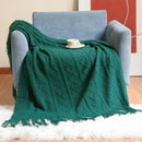Axyaa Ins Diamond Throw Blanket with Tassels for Sofa Decor and Bedspread