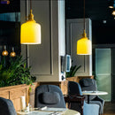 Axyaa Nordic Ceramic Pendant Lights Modern LED Living Room Lighting Fixtures