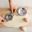 Axyaa Stainless Steel Jiaozi Maker & Dough Presser for Kitchen Cooking