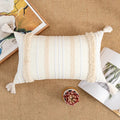 Axyaa Bohemian Cotton Cushion Cover 30x50cm/45x45cm Beige for Home Decor