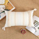 Axyaa Bohemian Cotton Cushion Cover 30x50cm/45x45cm Beige for Home Decor