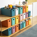 Axyaa Rectangular Desktop Storage Box with Lid - Multifunctional Organizer
