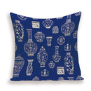 Axyaa Monkey Floral Pillow Cover - Vibrant Flower Vase Home Decor