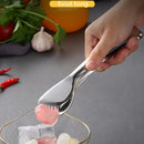 Axyaa Stainless Steel BBQ Food Tongs with Toothed Grip