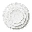 Axya Lace White Flower Shape Ceramic Plate Set