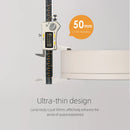Axyaa Ultra-thin Tempered Glass LED Ceiling Light, 36W Dustproof Lamp for Living Room & Bedroom