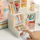 Axyaa Mini Fridge Pen Holder & Desk Organizer: Cute, Kawaii, Creative Storage Box