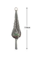 Boho Macrame Plant Hanger Tapestry | Extra Long Net Pocket for Indoor Plants by Axyaa