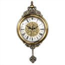 Axya Retro Swing Wall Clock - Silent Quartz European Living Room Timepiece