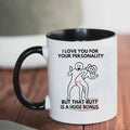 Axyaa Funny Ceramic Coffee Mug Valentine's Day Present Husband Wife Birthday Gift