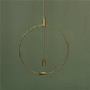 Axya Modern Golden Ring Pendant Light: Stylish Nordic LED Lamp for Room, Restaurant, Bar