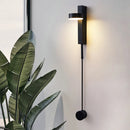 Axyaa Modern Golden LED Wall Sconce 9W, Dimmable Rotating Wall Lamp for Indoor Decoration