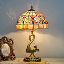 Axyaa Big Swan Shell Craft Lamp, Retro Design for Living Room & Bedroom