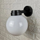 Axyaa Wall Lantern with Acrylic Globe Shade for Entryway & Patio