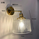 Axyaa Amber Glass LED Wall Sconce Modern Nordic Bedroom Cafe Stair Light Fixtures