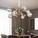 Axyaa Luxury Glass Ball LED Chandelier for Indoor Living Room, Kitchen, Bedroom