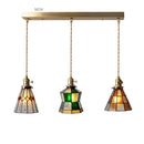 Axyaa Glass Copper Pendant Light LED Hanglamp Nordic Modern Hanging Light