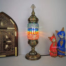 Axyaa Vintage Turkish Mosaic Table Lamp Handcrafted Glass Night Light