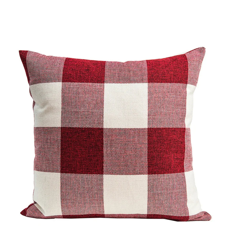 Axyaa Plaid Geometric Stripe Cushion Cover for Home Decor & Sofa Bed