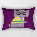Axyaa Velvet Lumbar Pillow Cover for Sofa and Bedroom
