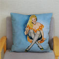 Axyaa European Sexy Women Polyester Cushion Cover 45x45cm - Chic Home Decor