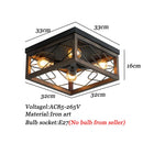 Axyaa Industrial Style Wood Art Ceiling Lamp for Living Room, Bedroom, Dining Room