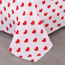Axyaa Strawberry Pink Bedding Set: Queen & King Size Luxury Duvet Cover Set & Sheets