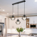 Axyaa Industrial Vintage Cage Pendant Light Chandelier