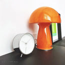 Axyaa Vintage Glass Mushroom Table Lamp: LED Desk Lamp for Living Room