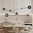 Axya Retro Geometric Line Chandelier for Living Room and Dining Area