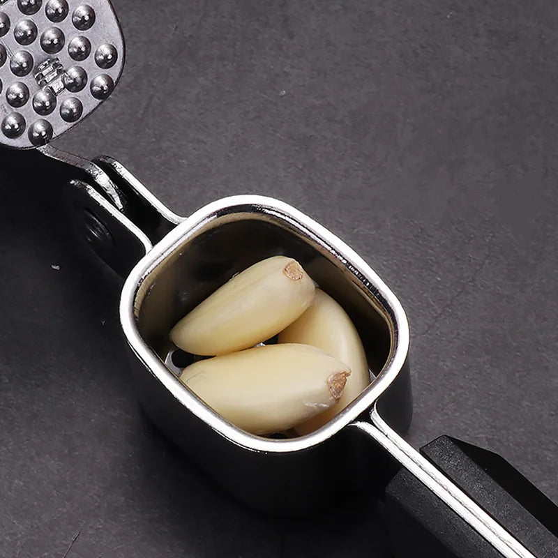 Axyaa Stainless Steel Garlic Press Kitchen Tool Processor Fruit Vegetable Crusher