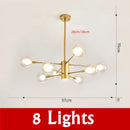 Nordic Glass Ball Chandelier Light by Axyaa - Modern Spotlight Pendant Lamp