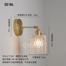 Axyaa Copper Glass Wall Lights Sconce LED Nordic Modern Bedroom Stair Lamp