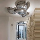 Axyaa Mercury LED Chandelier Skydro Ceiling Light Chrome Water Drop Design